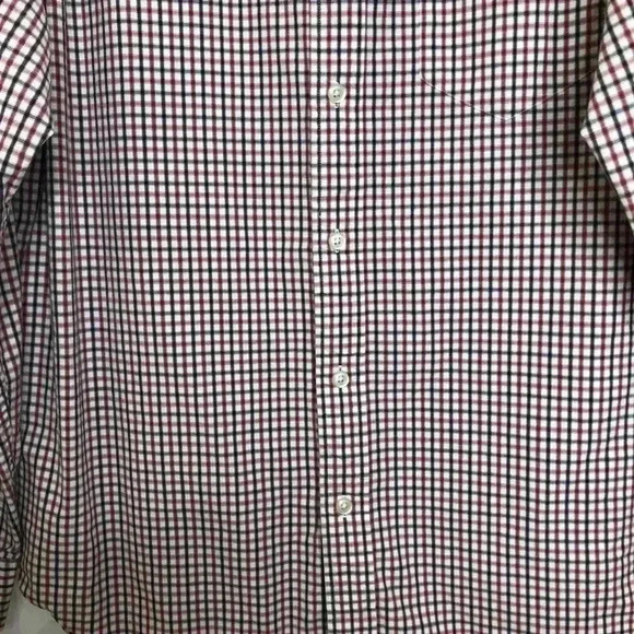 GAP  Dress Shirt White/Red/Black Size Large - Picture 5 of 16